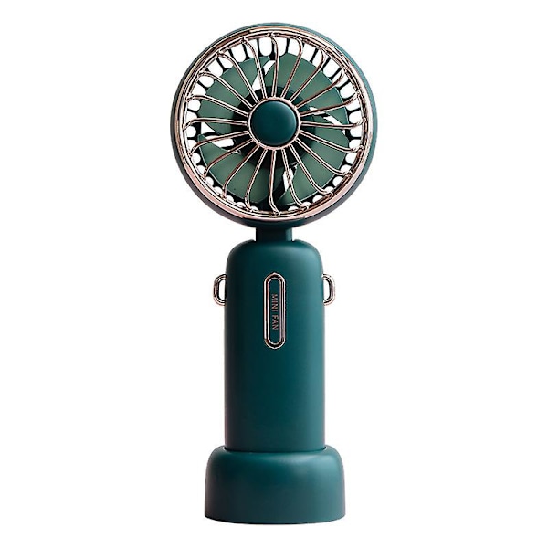 Håndholdt ventilator, Mini bærbar køleventilator USB genopladelig bærbar hængende halsventilator