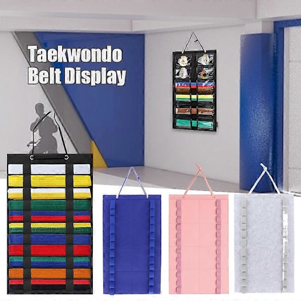 Kampsportbælter Væghængende Opbevaring Karate Bælte Display Holder Holdbar Stativ Taekwondo Bælte Organizer til Muay Thai MMA Judo