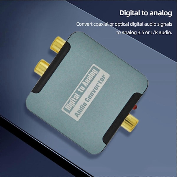 Oppgradert Audio Dekoder Digital til Analog Audio Koaksial Konverter