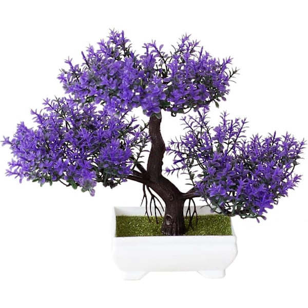 Verve Jelly Keinotekoinen Bonsai Setri, Keinotekoinen Bonsai Mänty Puu Ruukussa Tekokukilla Bonsai Kasvit Kodin Sisustukseen, Toimisto/Ikkuna