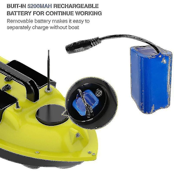 70% Rabat - 70% Rabat - 7.4v 5200mah Batteriudskiftning til Fiske-Agnsbåd