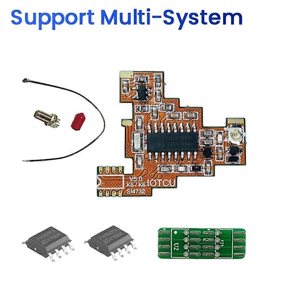 SI4732 V5.0 FPC Modul+2x2M Chip Multi-System för Quansheng UVK5 UVK6