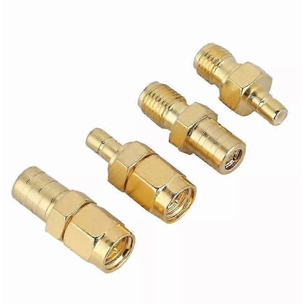 4 stk. DAB+ antenneadapter SMA-plugg til SMB-kontakt DAB bilantenneadapter
