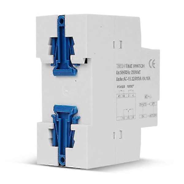 Tm624 Digital Timer Switch 40-grupps Tidstyrd Ringsignal DIN-skena Montering 220V Timerrelä