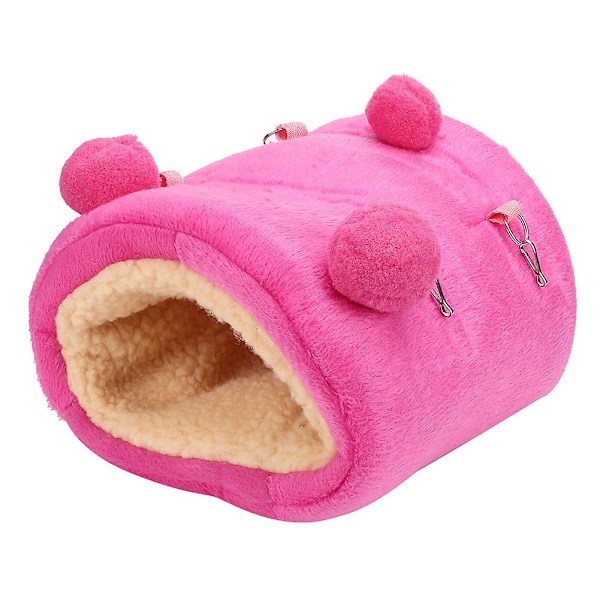 Flannel Tyk Mini Kæledyr Hamster Varm Hængekøje Hængende Sovende Rede Hus Gynge Seng til Egern Pindsvin Rose Rød