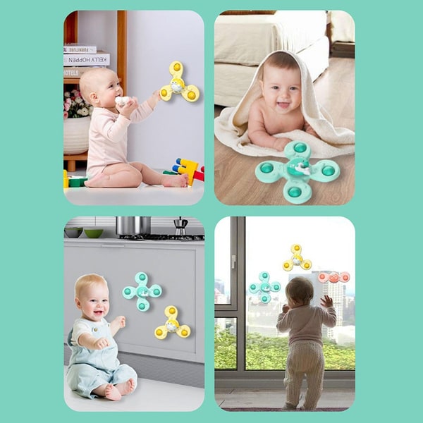Ocean Tegneserie Fidget Gyro Spinner Børns Badelegetøj Gave 3 Stykker