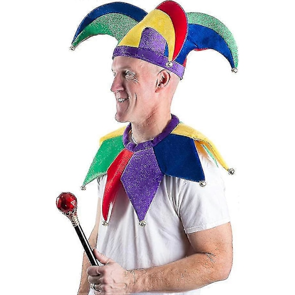 Dww-Jesterdräkt - Hatt - Jester Clown Dräkt - Kungens Jester