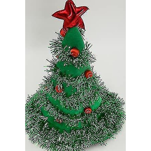 Christmas Tree Hat Juldekoration Tillbehör Non-woven Regn Silk Christmas Hat