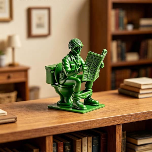 Soldatfigurer Klassiska Män Tecknad Modellprydnader Interaktiv Leksakssats A