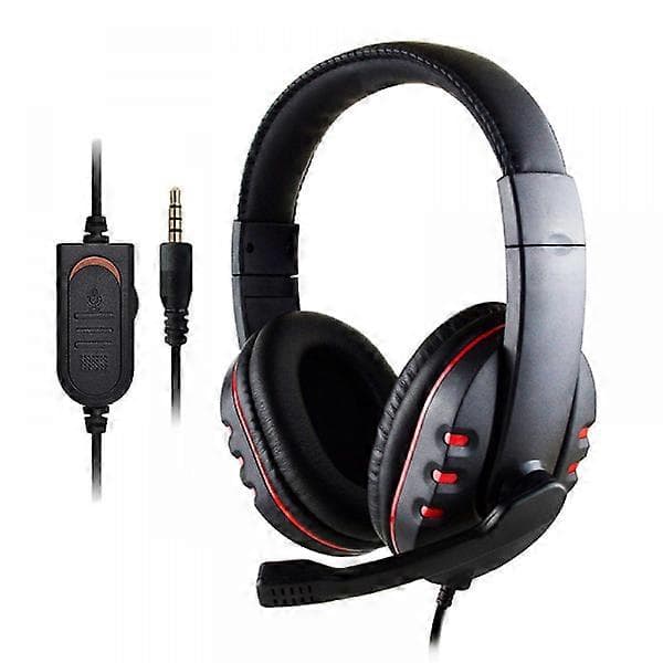 Kablet Gaming Headset til PC PS4 PS5 Xbox One med Støjreducerende Mikrofon, Bas, 3.5mm Laptop Headset, Nintendo Switch/PS