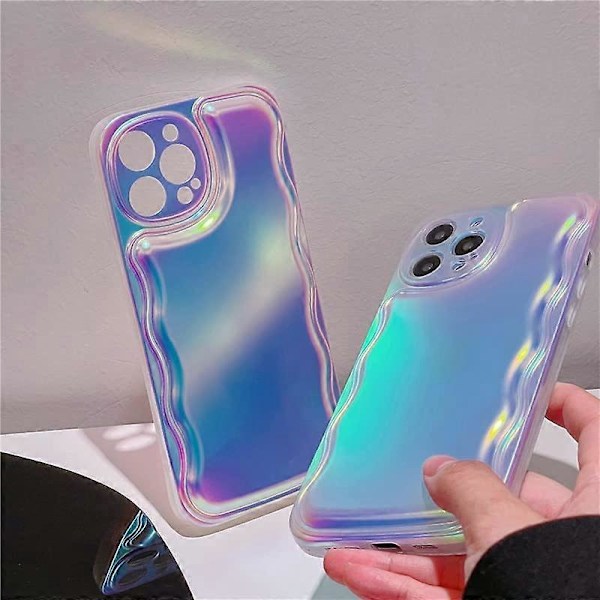 Laser Silikon Mjukt iPhone Skal (Vit, iPhone 12 Pro Max)