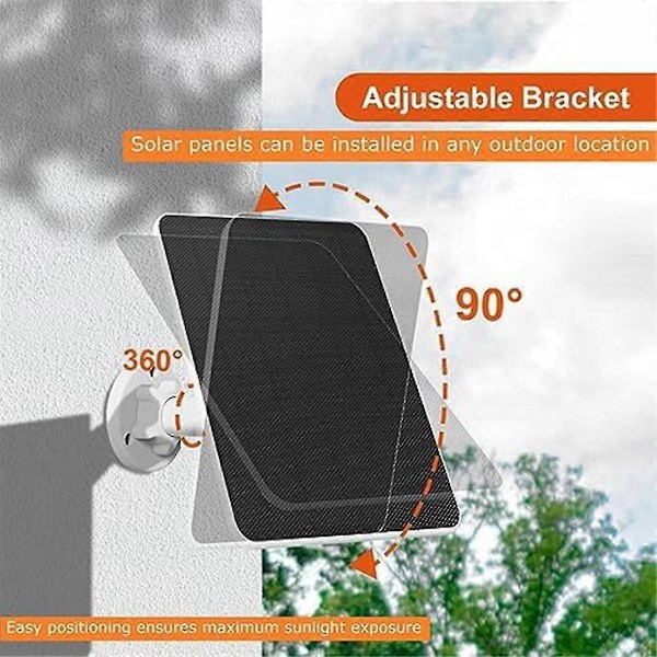 Lämplig för solpanel för, För 6W Ring solpanel, För solpanel för Ring Spotlight Cam Battery-FO SHAN RAN WANG
