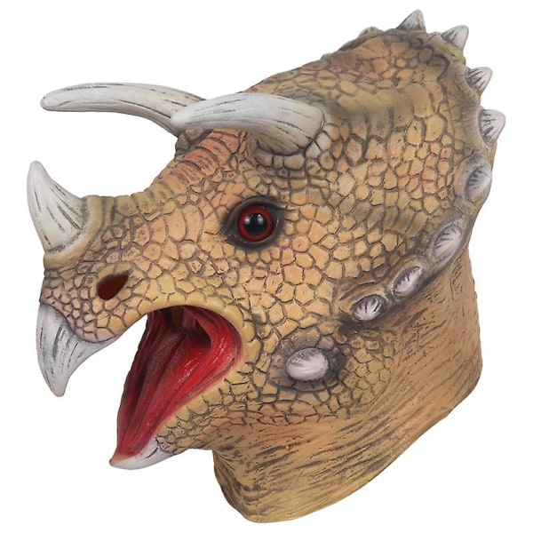 Dinosaur World Mask med öppningskäke Tyrannosaurus Rex Halloween Cosplay Kostym Barnfest Karneval Rekvisita Helhuvudhjälm
