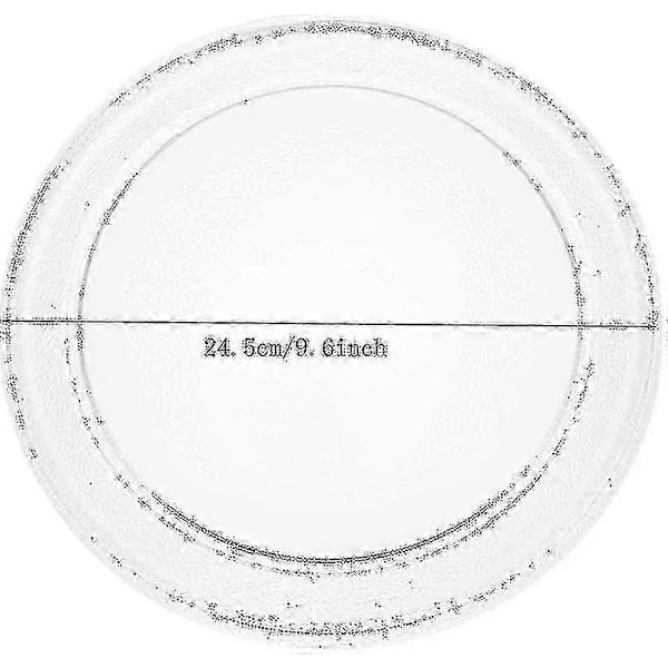 Yleismallinen mikroaaltouunin lasinen pyörivä alusta pidikkeellä, 245mm/24,5cm/9,65in A