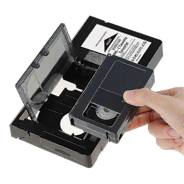 -C Kassettadapter lämplig för -C SVHS Videokameror RCA Motoriserad Kassettadapter Ej lämplig för 8mm/MiniDV/Hi8