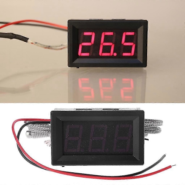 Digital Temperaturmätare LED-Display K-typ Termoelement Temperatursensor M6