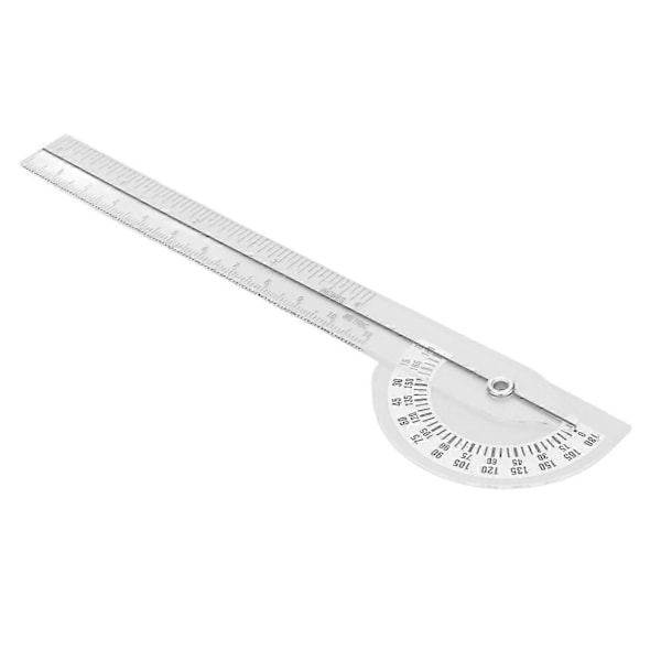 Transparent Goniometer Protractor 180 Ledrörelseomfång Fysioterapi Linjal