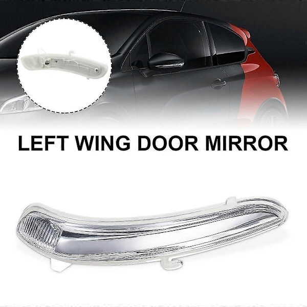 Sidespeil Blinklysindikator Repeter Linse Uten Pære for Peugeot 208 2008-2017