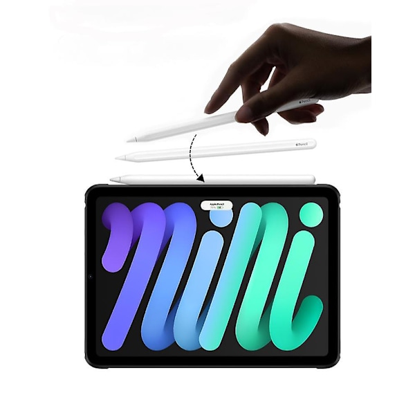 Etui til iPad mini5, Klar Slim Beskyttelsescover, Understøtter Pencil-opladning - Blå