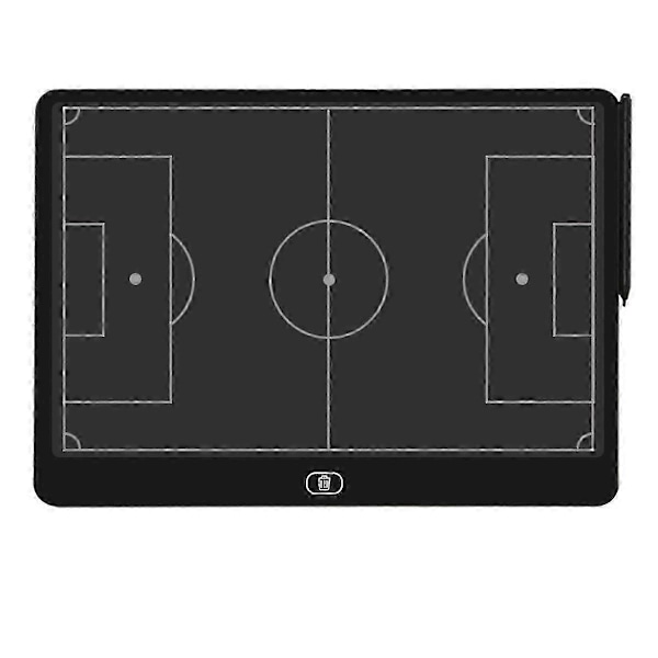 Elektronisk fodboldtræner tavle, 16\" LCD-skærm strategimarkørtavle med låsefunktion til fodbold