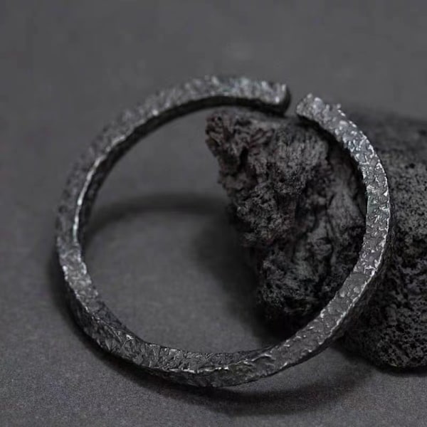 Wuteng Armband Svart Möbius Ring Herr Alloy Armband Black