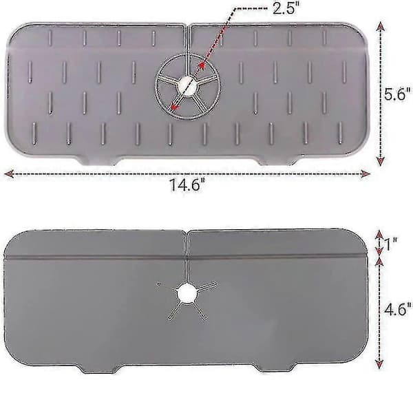 Stänkskydd för Kran Absorbent Pad Kit Badrumskran Stänkskydd Silikon Pad