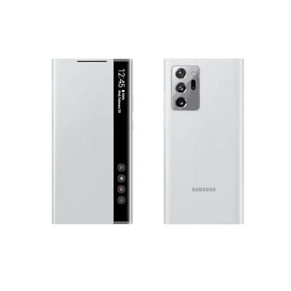 Lämplig för Samsung Galaxy Note 20 / Note20 Ultra 5G mobiltelefon LED skyddsfodral S-View skyddsfodral EF-ZN985 mobilskal White NOTE20
