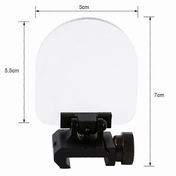 20 mm Base Holografisk Skærm Foldbar Holografisk Øjenbeskyttelse Tofarvet Plexiglas Træbeskyttelse Holografisk Skærm
