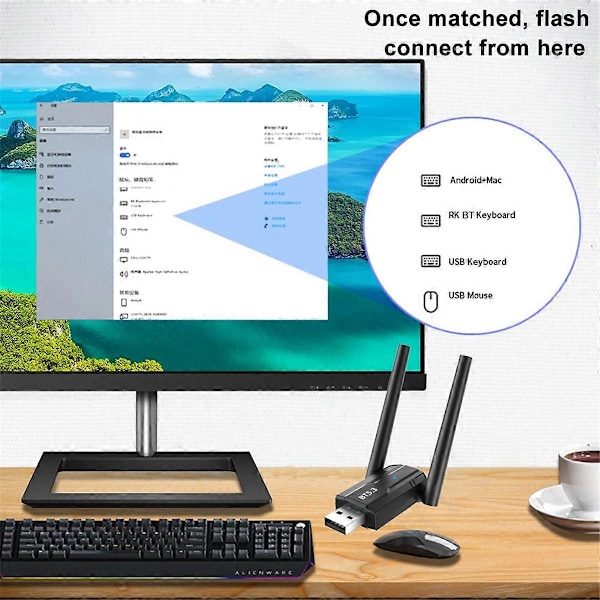150M Bluetooth 5.3 Adapter Driverfri USB Bluetooth Dongle Adaptador