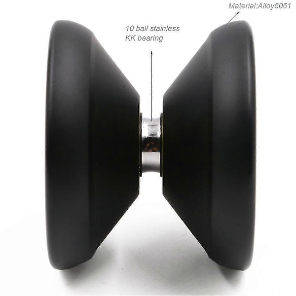 Y01 Yoyos Node Pro Ikke-reagerende Yo-yoer Legering, professionel Yoyo (sort)