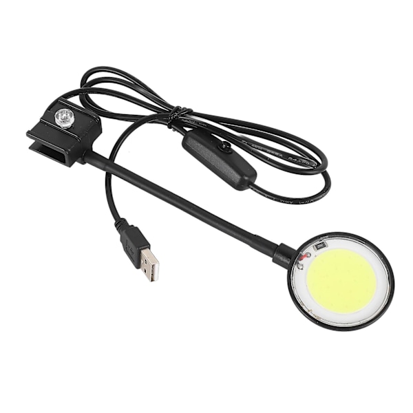 USB Akvarielampe COB Chip Høj Lysstyrke 360 Graders Rotation Clip-On Mini LED Akvarielys med Knapkontakt SZD-Y400B