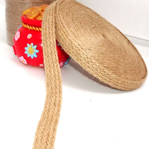 Flätat tjockt hamprep juterep 3CM 3cm
