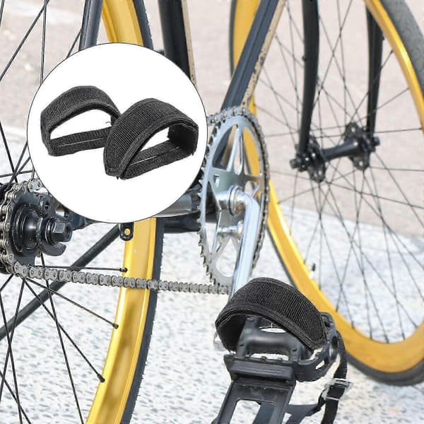 1 par universelle cykelfodstropper nylon pedalstropper tå-klæbestropper