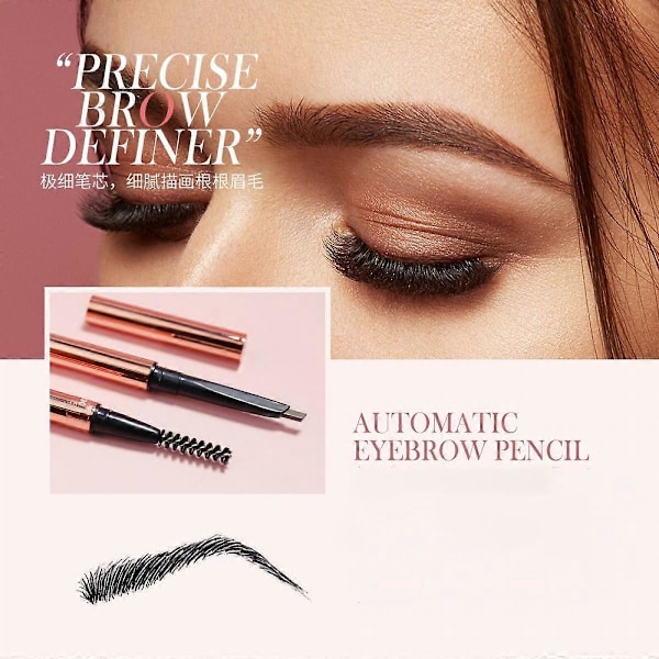 Precision Brow Pencil Ultra Fine Långvarig Dubbelanvändning Ögonbrynspenna Med Borste