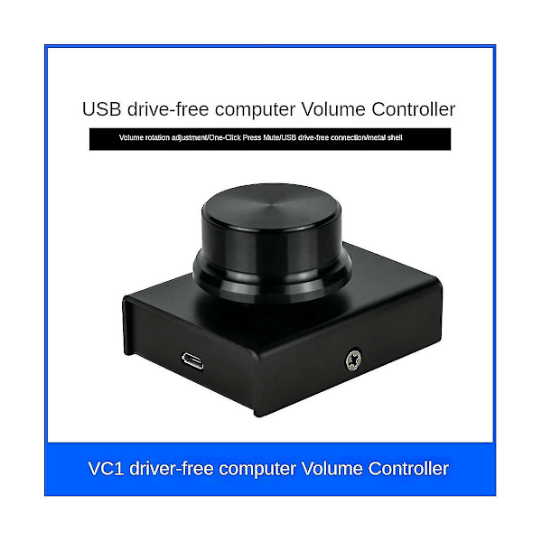USB Computer Volume Controller Multimedia PC Højttaler Ekstern Lydstyrkekontrol Justeringsknap Repl