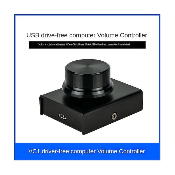 USB Dator Volymkontroll Multimedia PC Högtalare Extern Ljudvolymkontroll Justeringsratt Repl