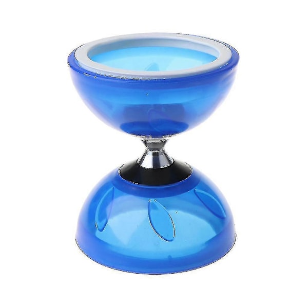 Klassisk Trippel Kullager Diabolo Fidget Set Inomhusspel Barn Favorit (Storlek, färg: Djupblå-s