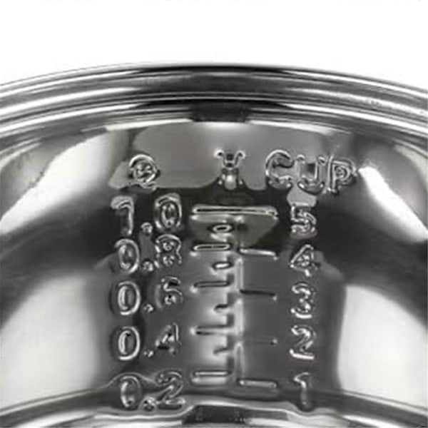 304 Rostfritt Stål Innerkastrull för Ris Kokare Zojirushi NS-TSC10 (5.5 koppar) Multi-Cooker Ersättning