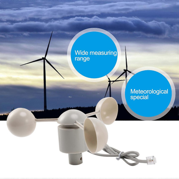 WH-SP-WS01 Anemometer Vindhastighetsmåler Vindhastighetssensor Meteorologisk Instrument Ac