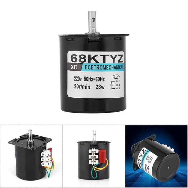 Permanent Magnet Synkron Gearmotor 28W 220V 20 o/min CW/CCW