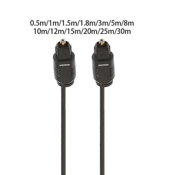 Digital optisk lydkabel for Toslink SPDIF DVD CD 0,5m 1m 1,5m 1,8m for 3m 5m