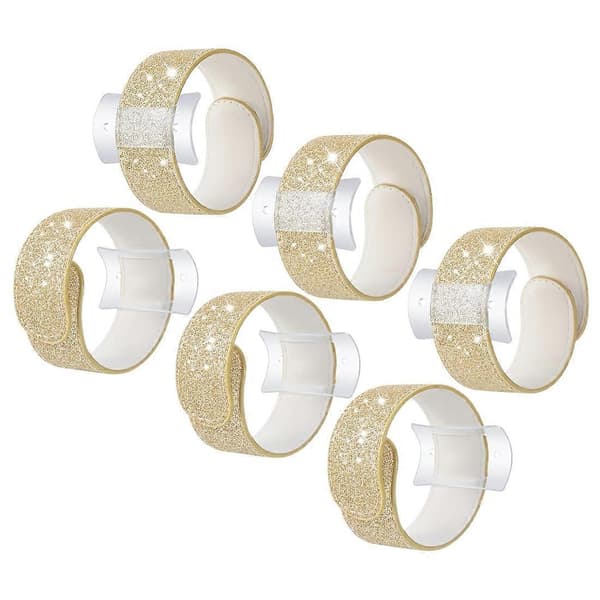 6 stk. Slaplet håndleddscorsagearmbånd Corsage Slaplets Bryllupsarmbånd DIY håndleddstilbehør