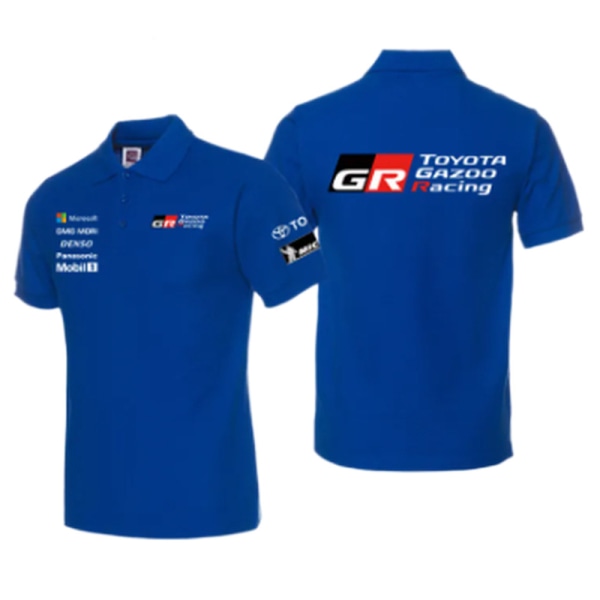 Ny T-shirt Toyota teamuniform GR racingslagströja halvärm teamuniform racingdräkt blue XXL