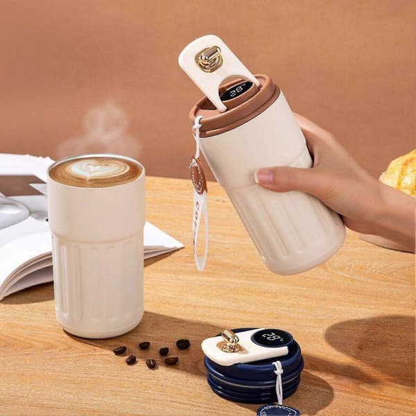 Smart Termokop med LCD-display til varme og kolde drikke Coffee 450ML
