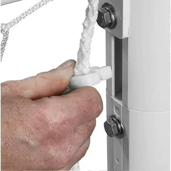 100 STK Fodboldnetclips til Mål - Plastik Fodboldmål Låsenetclips Fodboldnetclips til Målnet Systemer White