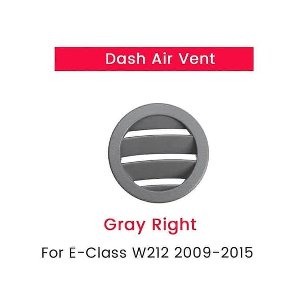 Höger Grå Sida Instrumentbräda Luftutsläpp AC Ventilationsgaller Panel Skydd för E-Klass W212 E300 2009-2015