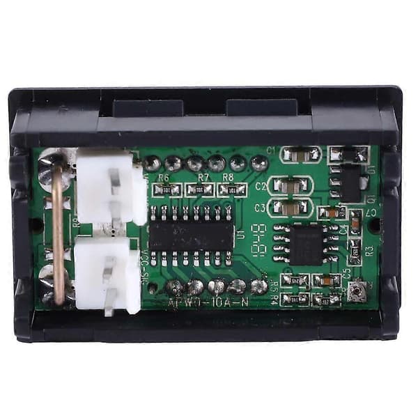Digitalt DC Strøm Display Panel 0-10A Amperemeter - To 0,56 tommer Kabler