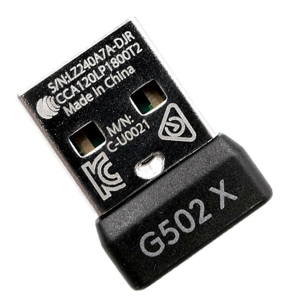 USB Dongle Musmottaker Adapter Erstatning for Logitech G502X / G502X Plus Lightspeed Trådløs Ga