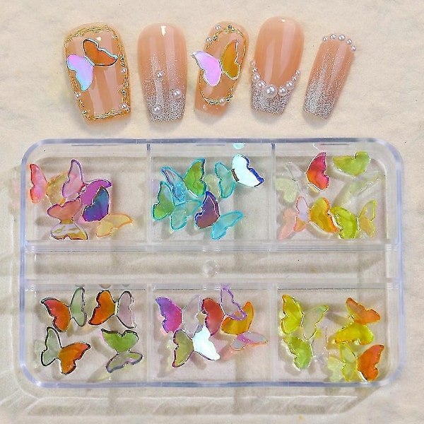 Resin Negle Rhinestones Krystal Negle Ædelstene Sten Flad Bagside 3d Negledekorationer