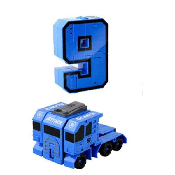 Legetøj Deformationsnummer Transformer Robot DIY Samlet Puslespil Mecha Robot Legetøj til Børn 9